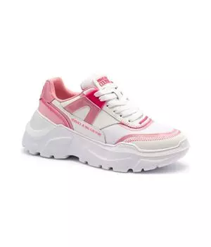 Кроссовки фундамент спидтрек дис. 4 Versace Jeans Couture, розовый