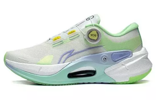 Кроссовки Furious Rider 7.0 PRO женские с низким верхом, зеленые/белые/синие Lining