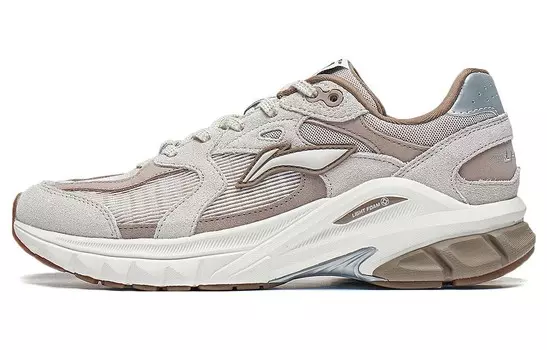 Кроссовки Furious Rider Runner Lifestyle женские с низким верхом серо-коричневые Lining