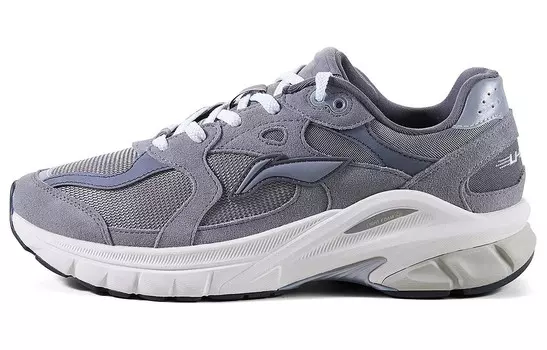 Кроссовки Furious Rider Runner Lifestyle женские с низким верхом серого цвета Lining, серый