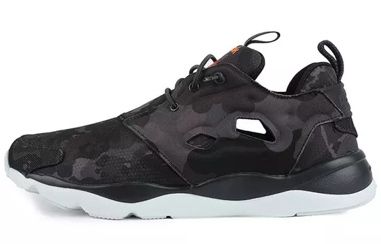 Кроссовки Furylite Lifestyle унисекс с низким верхом черного/серого цвета Reebok