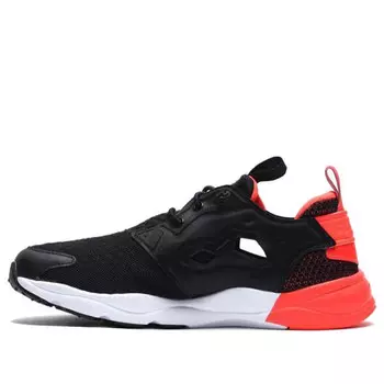 Кроссовки furylite pop running shoes black/orange Reebok, черный