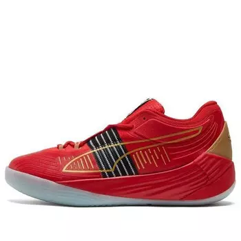 Кроссовки fusion nitro 'high risk red team gold' Puma, красный