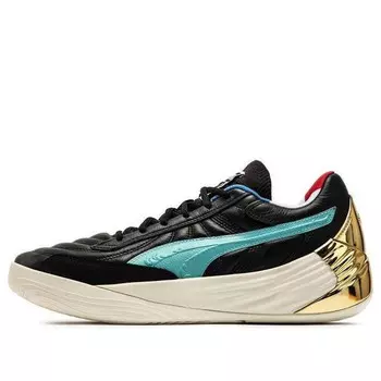 Кроссовки fusion nitro paris 'black blue green' Puma, черный