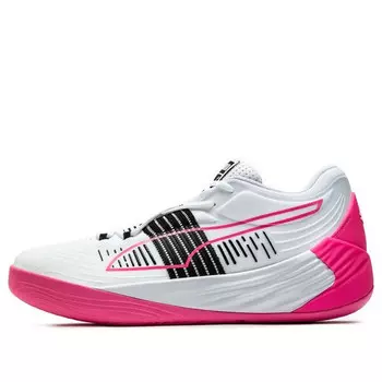 Кроссовки fusion nitro 'white black pink' Puma, белый