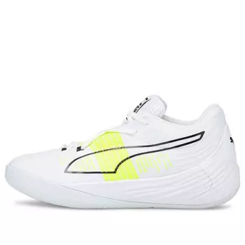 Кроссовки fusion nitro 'white neon yellow' Puma, белый