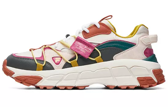 Кроссовки FUSION Series Chunky женские низкие розовые/серые/коричневые Fila Fusion