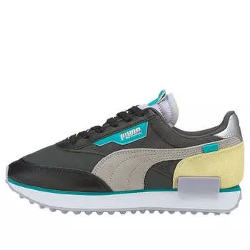 Кроссовки future rider soft metal 'ebony purple heather' Puma, черный