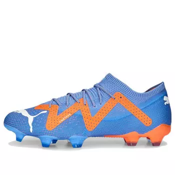 Кроссовки future ultimate low fg/ag 'blue glimmer ultra orange' Puma, синий