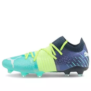 Кроссовки future z 1.2 fg ag 'green glare elektro aqua' Puma, зеленый