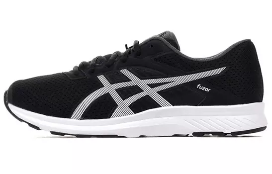 Кроссовки Fuzor для бега мужские с низким верхом, черные/белые Asics