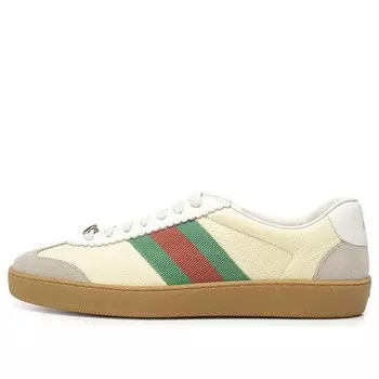 Кроссовки g74 web small bee 'yellow green red' Gucci, желтый
