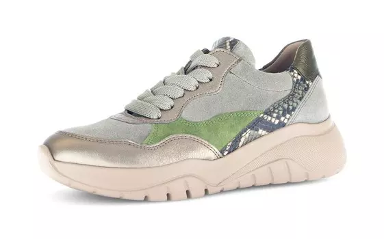 Кроссовки GABOR, цвет Olive/Reed/Pastel green