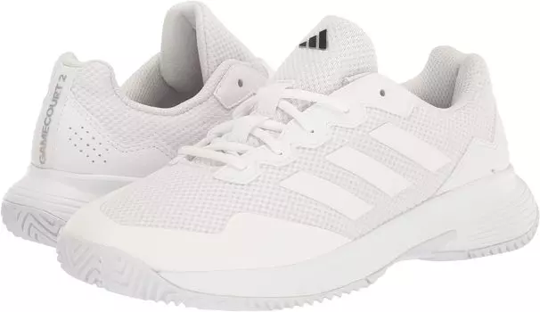 Кроссовки Game Court 2 adidas, цвет Footwear White/Footwear White/Matte Silver