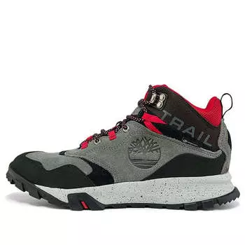 Кроссовки garrison trail 'dark gray black red' Timberland, серый