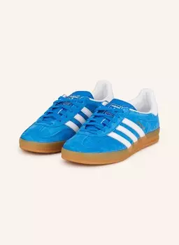 Кроссовки газель комнатные Adidas Originals, голубой