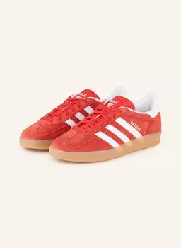 Кроссовки газель комнатные Adidas Originals, красный