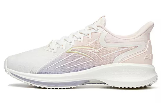 Кроссовки Gazelle 1.0 женские с низким верхом цвета слоновой кости, белый/белый, розовый/светло-фиолетовый, серый Anta