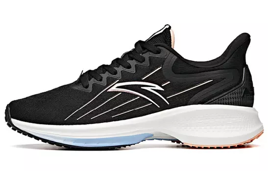 Кроссовки Gazelle 1.0 женские с низким верхом, черные/светло-розовые Anta