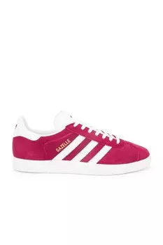 Кроссовки Gazelle Adidas Originals, collegiate burgundy, white & gold metallic