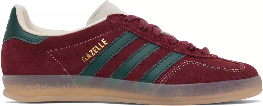 Кроссовки Gazelle Indoor бордового цвета Adidas Originals