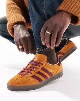 Кроссовки Gazelle Indoor коричневого цвета adidas Originals