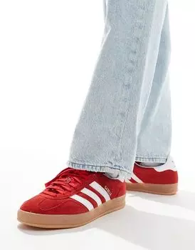 Кроссовки Gazelle Indoor красного цвета adidas Originals