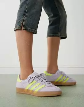 Кроссовки Gazelle Indoor в сиреневом цвете adidas Originals