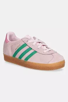 Кроссовки GAZELLE из замши Adidas Originals, розовый