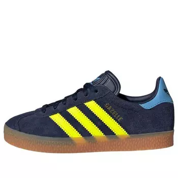 Кроссовки gazelle 'night indigo solar yellow' Adidas, индиго
