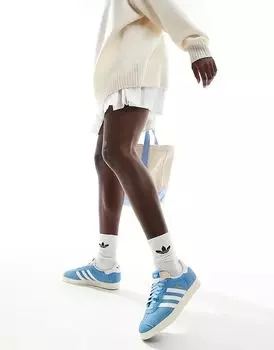 Кроссовки Gazelle светло-голубого цвета adidas Originals