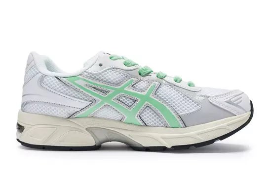 Кроссовки Gel-1130 унисекс с низким верхом белые/серые/зеленые Asics