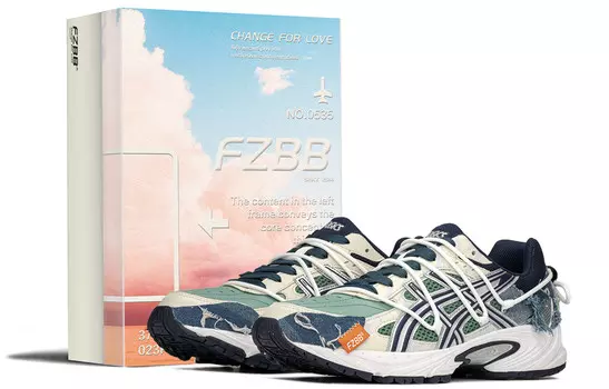 Кроссовки Gel-170 унисекс с низким верхом, зеленые/синие Asics