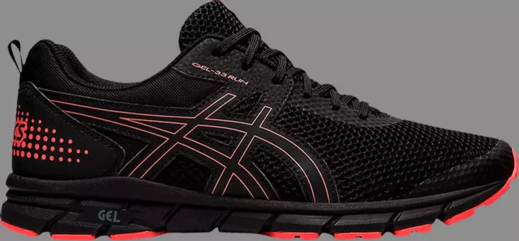 Кроссовки gel 33 'black flash coral' Asics, черный