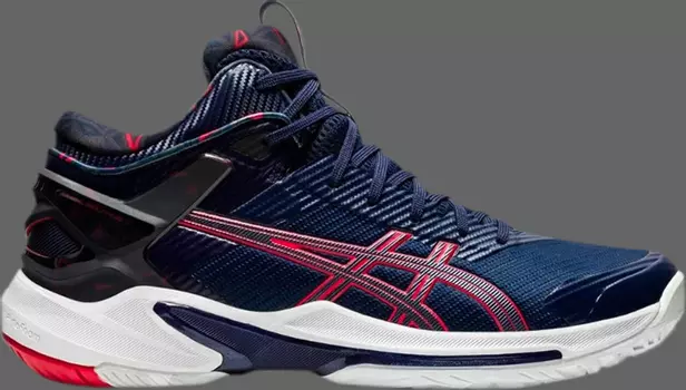 Кроссовки gel burst 24 ge 'peacoat classic red' Asics, синий