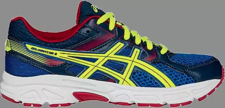 Кроссовки gel contend 3 gs 'flash yellow' Asics, синий