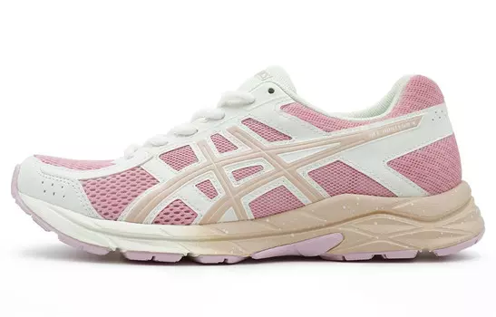 Кроссовки Gel-Contend 4 женские с низким верхом розового цвета Asics, белый