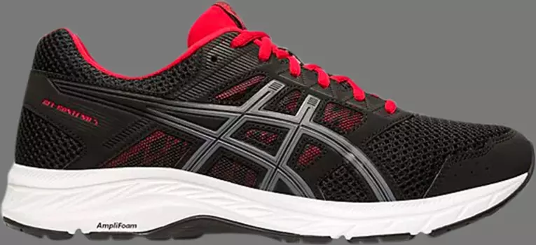 Кроссовки gel contend 5 'black metropolis' Asics, черный