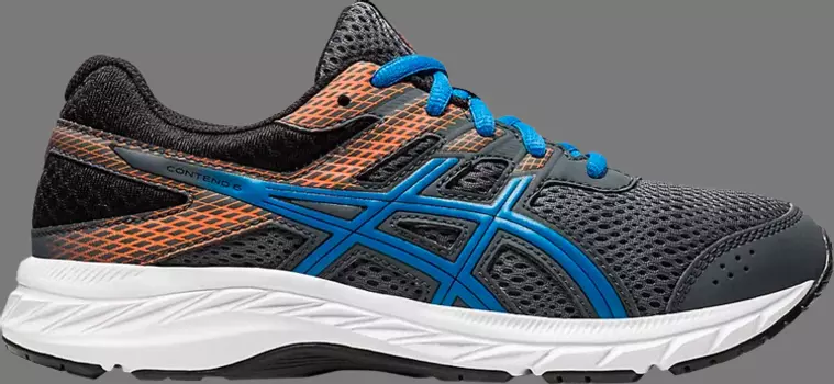 Кроссовки gel contend 6 gs 'carrier grey blue' Asics, серый