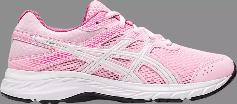 Кроссовки gel contend 6 gs 'cotton candy' Asics, розовый