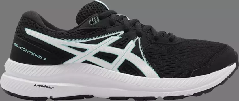 Кроссовки gel contend 7 'black clear blue' Asics, черный
