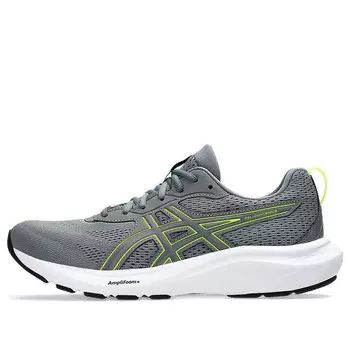 Кроссовки gel-contend 9 'steel grey safety yellow' Asics, серый