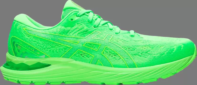 Кроссовки gel cumulus 23 lite show 'green gecko' Asics, зеленый