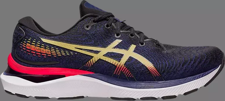 Кроссовки gel cumulus 24 'navy olive oil' Asics, синий