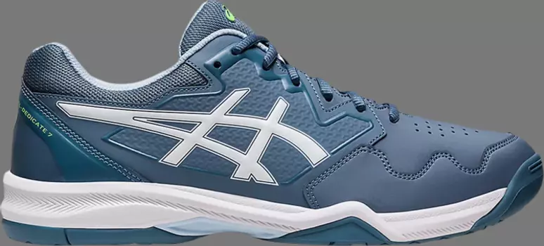 Кроссовки gel dedicate 7 'steel blue white' Asics, синий