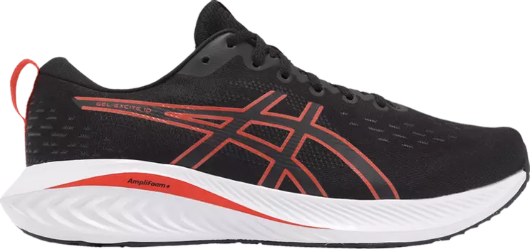 Кроссовки Gel Excite 10 4E Wide 'Black True Red', черный