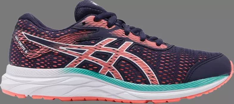 Кроссовки gel excite 6 gs 'purple matte' Asics, фиолетовый
