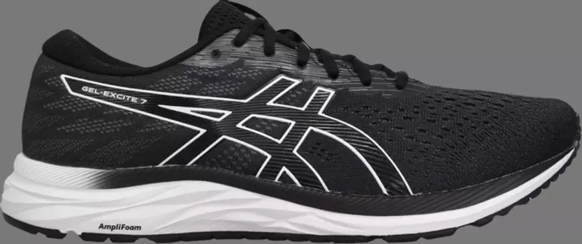 Кроссовки gel excite 7 extra wide 'black' Asics, черный