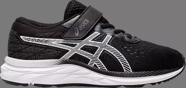 Кроссовки gel excite 7 ps 'black white' Asics, черный