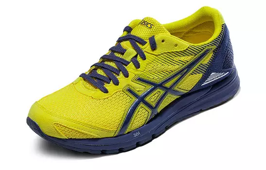 Кроссовки Gel-Feather Glide 3 мужские с низким верхом лимонно-желтый/синий Asics